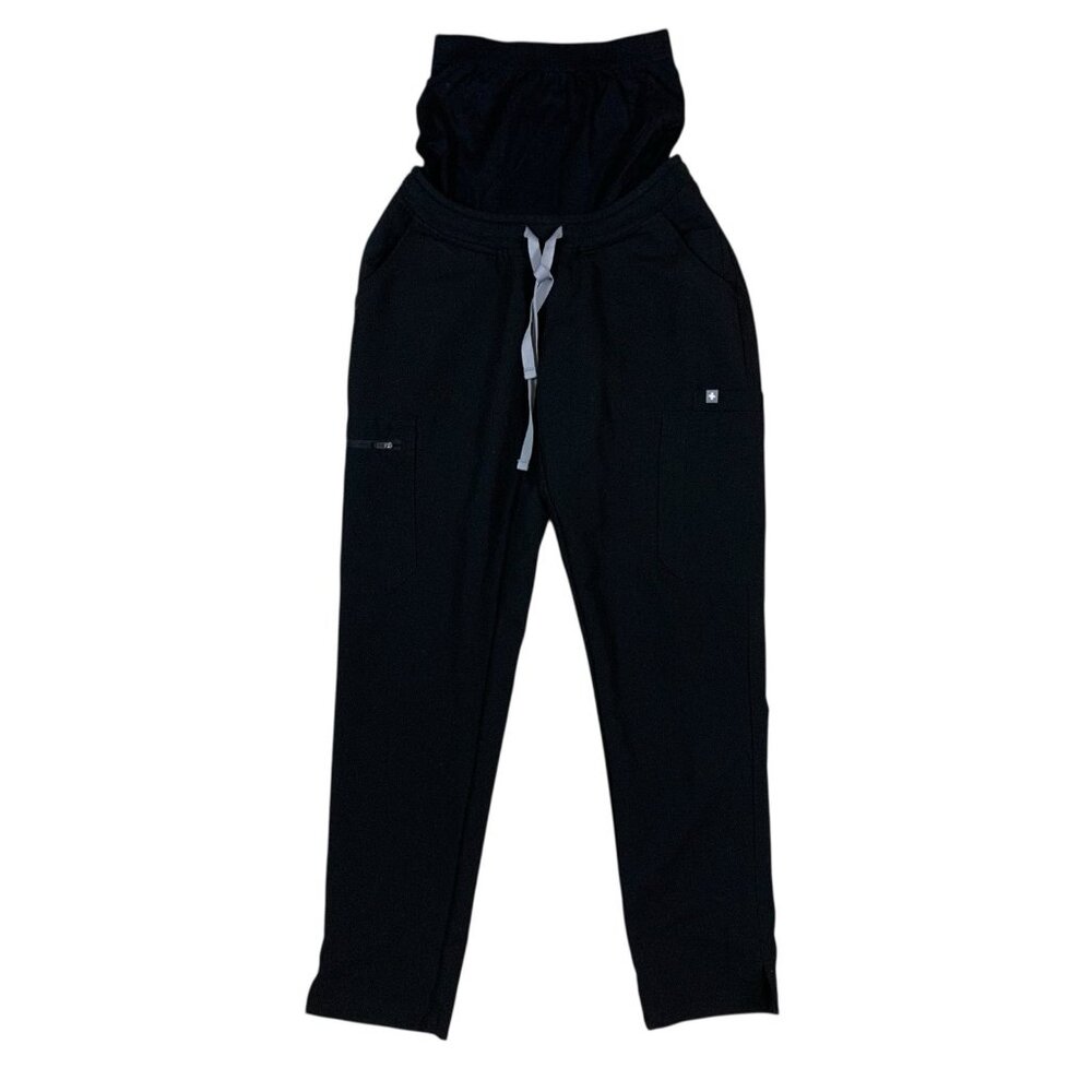 Figs Black Jogger Pants with Drawstring